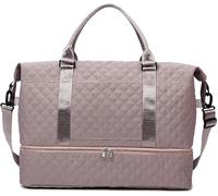 Sac de voyage imperméable de grande capacité pour femme, sac fourre-tout léger avec poignées renforcées, parfait pour les voyages d'affaires, les week-ends, les escapades, violet, Taille unique