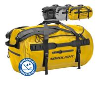 Sac de Voyage imperméable Duffle Bag 60L - avec Fonction Sac à Dos (Jaune) | Poches Extérieures Et Intérieures Pratiques | Dry Bag, Sac de Sport, Sac à Dos