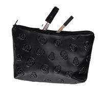 Sac De Voyage Imperméable - Étui De Cosmétique En Cuir PU Souple Organisateur Noir | Sac De Maquillage Résistant À L'humidité Pour La Plage, L'hôtel, Le Camping, Les Femmes, Le Scénario De