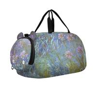 Sac de voyage imprimé Albert Bierstadt Yosemite - Sac de voyage pour filles - Sac de voyage pour enfants - Sac de sport pour garçons, Claude Monet Agapanthus anagoria, Classique