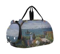 Sac de voyage imprimé Albert Bierstadt Yosemite - Sac de voyage pour filles - Sac de voyage pour enfants - Sac de sport pour garçons, Imprimé Claude Monet Jardin à Sainte, Classique