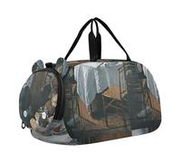 Sac de voyage imprimé Albert Bierstadt Yosemite - Sac de voyage pour filles - Sac de voyage pour enfants - Sac de sport pour garçons, Claude Monet Affiche Déjeuner, Classique