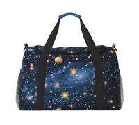 Sac de voyage imprimé dauphin mignon, grande capacité, bagage à main, sac de w nd, sac de w nd pour femme et homme, Constellation étoiles galaxies, One Size, Sac de voyage