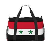 Sac de voyage imprimé drapeau de la République arabe syrienne Sac de week-end Sac à main d'entraînement Sac de yoga Sac de sport Sac de sport Sac de sport Sac de sport Sac de sport Sac pour articles