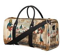 Sac de voyage imprimé Égypte ancienne pour femmes, hommes, filles, garçons, week-end, sac de nuit 22,7 L, sac fourre-tout pour sport, gym, yoga, couleur, 22.7L, Organiseur de sac