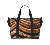 Sac de voyage imprimé Fast Food, sac de voyage, sac pour articles personnels, pour voyage, gym, sport, week-end, Noir , Taille unique