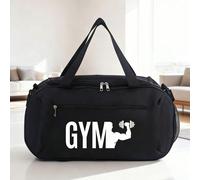 Sac de voyage imprimé fitness, sac de sport, sac de sport grande capacité et léger avec poignée renforcée, en tissu Oxford lavable en machine, convient pour le yoga, l'entraînement fitness, peut conte