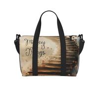 Sac de voyage imprimé Killer Whales Swim Along pour homme et femme, sac fourre-tout imperméable avec bandoulière, Citations inspirantes., Taille unique, Sac de voyage