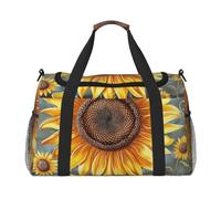 Sac de voyage imprimé palmier de plage, grande capacité, bagage à main, sac de w nd pour femme et homme, You Are My Sunshine Sunflower, One Size, Sac de voyage