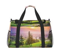 Sac de voyage imprimé parc de golf sac de week-end sac à main d'entraînement sac de yoga sac de sport sac de sport sac pour articles personnels pour audlts, Noir , Taille unique