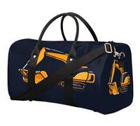 Sac de voyage imprimé pelleteuse pour femmes, hommes, filles, garçons, week-end, sac fourre-tout de 22,7 l, bagage cabine, pour sport, gym, yoga, couleur, 22.7L, Organiseur de sac