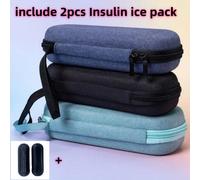 Sac de voyage isotherme pour l'insuline - Glacière médicale portable pour le camping et les voyages extérieurs, conception légère et pour une meilleure résistance, comprend un ensemble de blocs de gla
