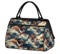 Sac de voyage Japan Art Crane pour femmes, hommes, enfants, garçons, filles, week-end, sac fourre-tout de 24 L pour le sport, la gym, le yoga, couleur, Big, Organiseur de sac