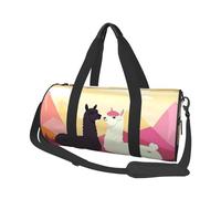 Sac de voyage léger à transporter pour le week-end, sac de nuit alpagas amoureux dans les montagnes, sac à dos de sport, sac à dos de gym avec sangle réglable, sac d'hôpital, sac à bagages pliable