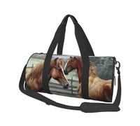 Sac de voyage léger à transporter pour le week-end, sac de nuit aquarelle de faucon assis dans l'arbre, sac de sport fourre-tout avec sangle réglable, sac d'hôpital, sac à bagages pliable pour homme