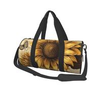 Sac de voyage léger à transporter pour le week-end, sac de nuit, beau sac à dos de sport, sac à dos de sport avec sangle réglable, sac d'hôpital, sac à bagages pliable pour homme et femme, Tournesol