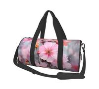 Sac de voyage léger à transporter pour le week-end, sac de nuit, beau sac à dos de sport, sac à dos de sport avec sangle réglable, sac d'hôpital, sac à bagages pliable pour homme et femme, Belle fleur