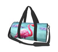 Sac de voyage léger à transporter pour le week-end, sac de nuit, caniches, chiens, sac à dos de sport avec sangle réglable, sac d'hôpital, sac à bagages pliable pour homme et femme, Flamants roses