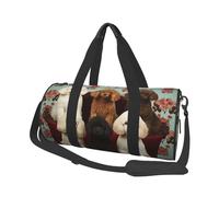 Sac de voyage léger à transporter pour le week-end, sac de nuit, caniches, chiens, sac à dos de sport avec sangle réglable, sac d'hôpital, sac à bagages pliable pour homme et femme, Caniches., Taille