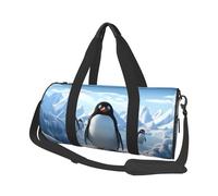 Sac de voyage léger à transporter pour le week-end, sac de nuit, écureuil, sac de sport, sac à dos de gym avec sangle réglable, sac d'hôpital, sac à bagages pliable pour homme et femme, Pingouin