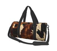 Sac de voyage léger à transporter pour le week-end, sac de nuit, grand sac de sport, sac à dos de sport avec sangle réglable, sac d'hôpital, sac à bagages pliable pour homme et femme, Peau de vache