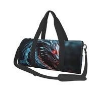 Sac de voyage léger à transporter pour le week-end, sac de nuit, grand sac de sport, sac à dos de sport avec sangle réglable, sac d'hôpital, sac à bagages pliable pour homme et femme, dragon, Taille