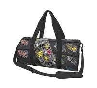 Sac de voyage léger à transporter pour le week-end, sac de nuit Hello Glasses Flamingo Sports Tote Sac à dos de gym avec sangle réglable Sac à dos d'hôpital pliable pour homme et femme, Skateboard