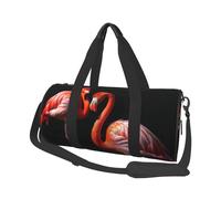 Sac de voyage léger à transporter pour le week-end, sac de nuit Hello Glasses Flamingo Sports Tote Sac à dos de gym avec sangle réglable Sac à dos d'hôpital pliable pour homme et femme, Flamants roses
