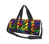 Sac de voyage léger à transporter pour le week-end, sac de nuit Hello Glasses Flamingo Sports Tote Sac à dos de gym avec sangle réglable Sac à dos d'hôpital pliable pour homme et femme, Gay Pride