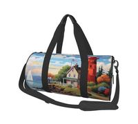 Sac de voyage léger à transporter pour le week-end, sac de nuit, océan, plage, moules, perles, sac à dos de sport, sac à dos avec sangle réglable, sac d'hôpital, sac à bagages pliable pour homme et