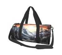 Sac de voyage léger à transporter pour le week-end, sac de nuit pingouin avec lunettes, sac à dos de sport, sac à dos de gym avec sangle réglable, sac d'hôpital, sac à bagages pliable pour homme et