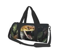 Sac de voyage léger à transporter pour le week-end, sac de nuit, sac à dos de sport avec sangle réglable, sac à dos d'hôpital, sac à bagages pliable pour homme et femme, Cobra Snake, Taille unique