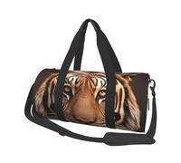 Sac de voyage léger à transporter pour le week-end, sac de nuit, sac à dos de sport avec sangle réglable, sac à dos pliable pour homme et femme, Tête de tigre 3D, Taille unique