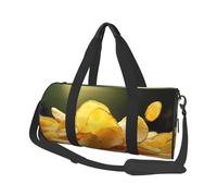 Sac de voyage léger à transporter pour le week-end, sac de nuit, sac à dos de sport, sac à dos de sport avec sangle réglable, sac d'hôpital, sac à bagages pliable pour homme et femme, Chips de pommes