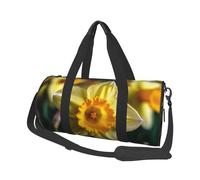Sac de voyage léger à transporter pour le week-end, sac de nuit, sac à dos de sport, sac à dos de sport avec sangle réglable, sac d'hôpital, sac à bagages pliable pour homme et femme, Fleur de