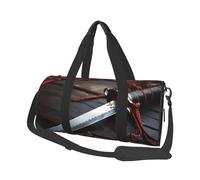 Sac de voyage léger à transporter pour le week-end, sac de nuit, sac à dos de sport, sac à dos de sport avec sangle réglable, sac d'hôpital, sac à bagages pliable pour homme et femme, Épée de samouraï