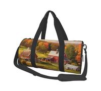 Sac de voyage léger à transporter pour le week-end, sac de nuit, sac à dos de sport, sac à dos de sport avec sangle réglable, sac d'hôpital, sac à bagages pliable pour homme et femme, Country Farm