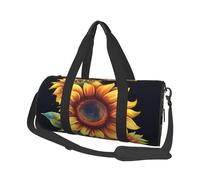 Sac de voyage léger à transporter pour le week-end, sac de nuit, sac à dos de sport, sac à dos de sport avec sangle réglable, sac d'hôpital, sac à bagages pliable pour homme et femme, Tournesol d'été