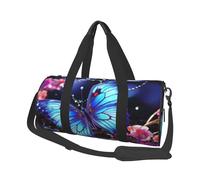 Sac de voyage léger à transporter pour le week-end, sac de nuit, sac à dos de sport, sac à dos de sport avec sangle réglable, sac d'hôpital, sac à bagages pliable pour homme et femme, Beauty Butterfly