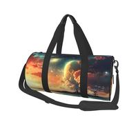Sac de voyage léger à transporter pour le week-end, sac de nuit, sac de sport artistique, sac à dos de sport avec sangle réglable, sac d'hôpital, sac à bagages pliable pour homme et femme, Anime Sky