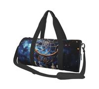 Sac de voyage léger à transporter pour le week-end, sac de nuit, sac de sport avec sangle réglable, sac à dos pliable pour homme et femme, Attrape-rêves fantaisie blanc, Taille unique