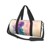 Sac de voyage léger à transporter pour le week-end, sac de nuit, sac de sport, sac à dos de sport avec sangle réglable, sac d'hôpital, sac à bagages pliable pour homme et femme, Belle queue de sirène