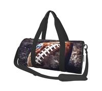 Sac de voyage léger à transporter pour le week-end, sac de nuit, sac de sport, sac à dos de sport avec sangle réglable, sac d'hôpital, sac à bagages pliable pour homme et femme, Football américain