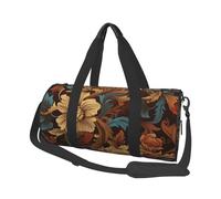 Sac de voyage léger à transporter pour le week-end, sac de nuit, tour Eiffel avec parapluie rouge, sac à dos de sport, sac à dos de sport avec sangle réglable, sac d'hôpital, sac à bagages pliable