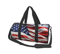 Sac de voyage léger à transporter pour le week-end, sac de nuit West Desert Cactus Sports Tote Sac à dos de gym avec sangle réglable Sac à dos d'hôpital pliable pour homme et femme, Drapeau des USA