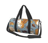 Sac de voyage léger à transporter pour le week-end, sac de nuit West Desert Cactus Sports Tote Sac à dos de gym avec sangle réglable Sac à dos d'hôpital pliable pour homme et femme, Joli écureuil