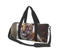 Sac de voyage léger à transporter pour le week-end, sac de nuit West Desert Cactus Sports Tote Sac à dos de gym avec sangle réglable Sac à dos d'hôpital pliable pour homme et femme, Tigre mignon