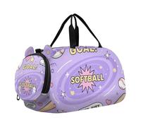 Sac de voyage léger avec compartiment à chaussures pour softball Just Play Violet