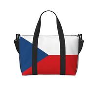 Sac de voyage léger avec drapeau de la République tchèque pour hommes et femmes, sac de nuit imperméable pour la salle de sport, les voyages de w nd