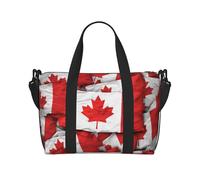 Sac de voyage léger et imperméable avec imprimé drapeau canadien, sac de sport et de voyage pour hommes, femmes et adolescents, Drapeau du Canada., Taille unique, Sac de voyage